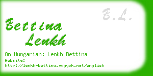 bettina lenkh business card